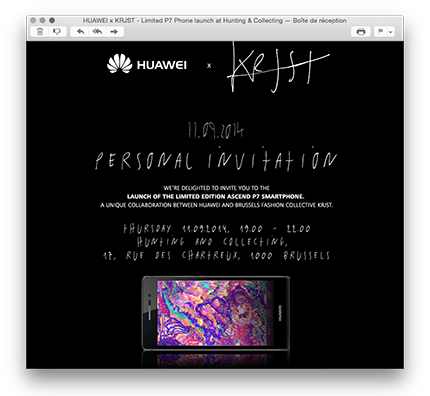 HUAWEI x KRJST Limited Edition Ascend P7